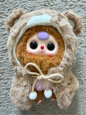 Authentic Baby Three V3 Cupid Bear Outfit Vinyl Plush Keychain-detachable outfit